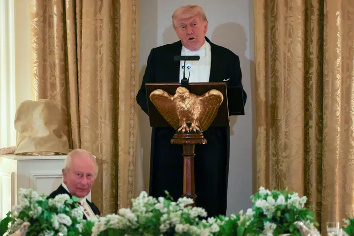 Trump says Iran should not have nuclear weapons at state dinner with King Charles III