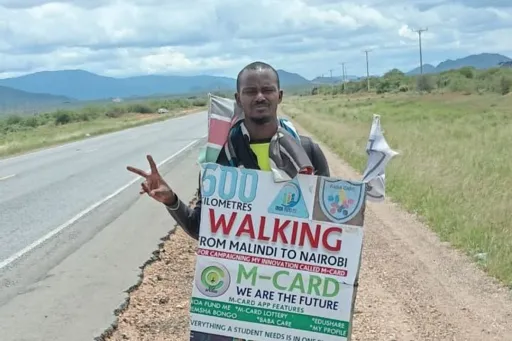 Walking for change: Kenyan man walks 500km to promote education access for students