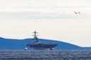 Američki nosač aviona USS Gerald R. Ford napustio hrvatsku luku nakon popravki