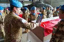 Upacara penghormatan untuk tiga prajurit TNI-UNIFIL digelar di Lebanon, penyeledikan PBB berlanjut