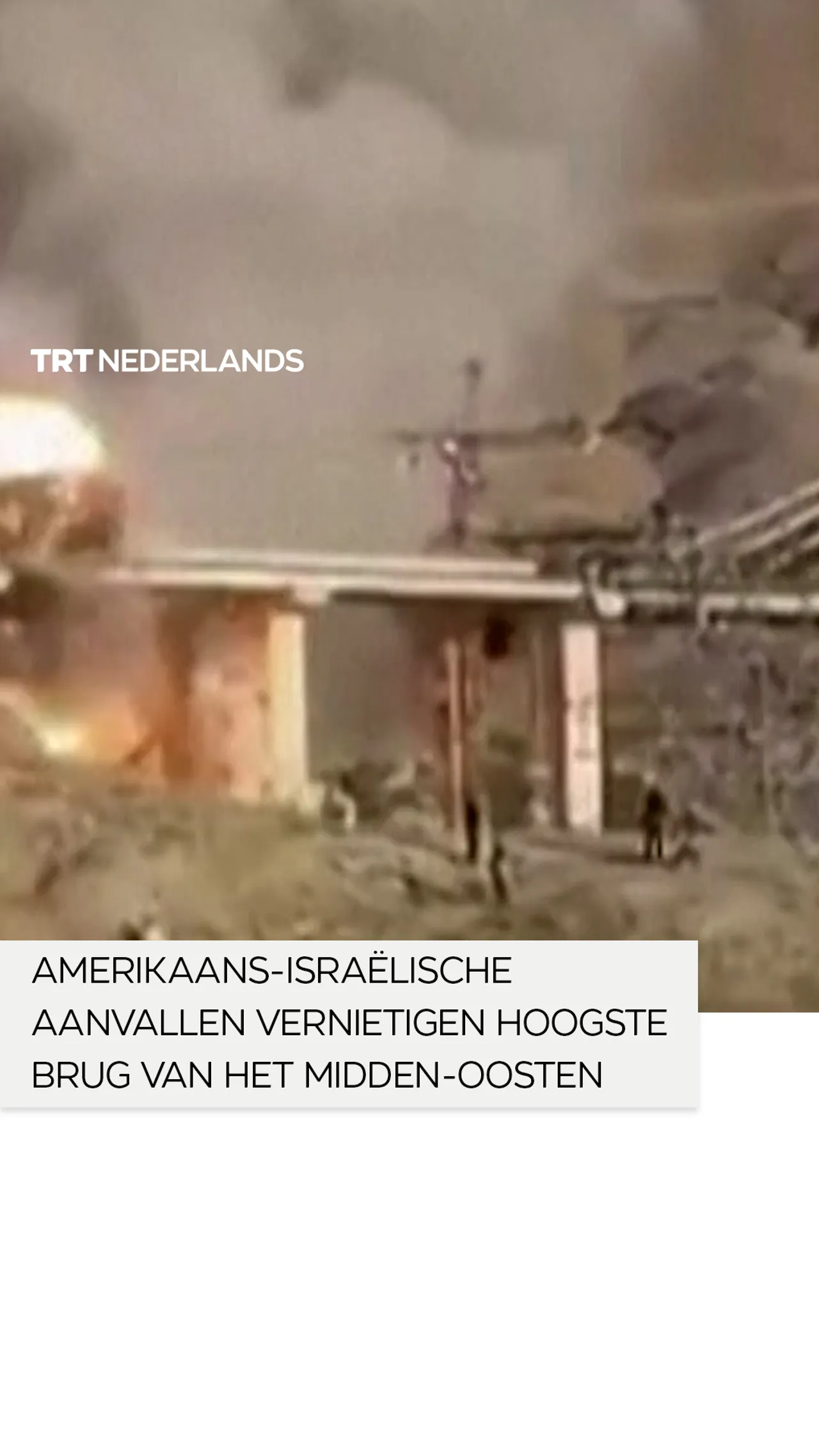 VS-Israël aanvallen vernietigen hoogste brug van het Midden-Oosten: 8 doden, 95 gewonden