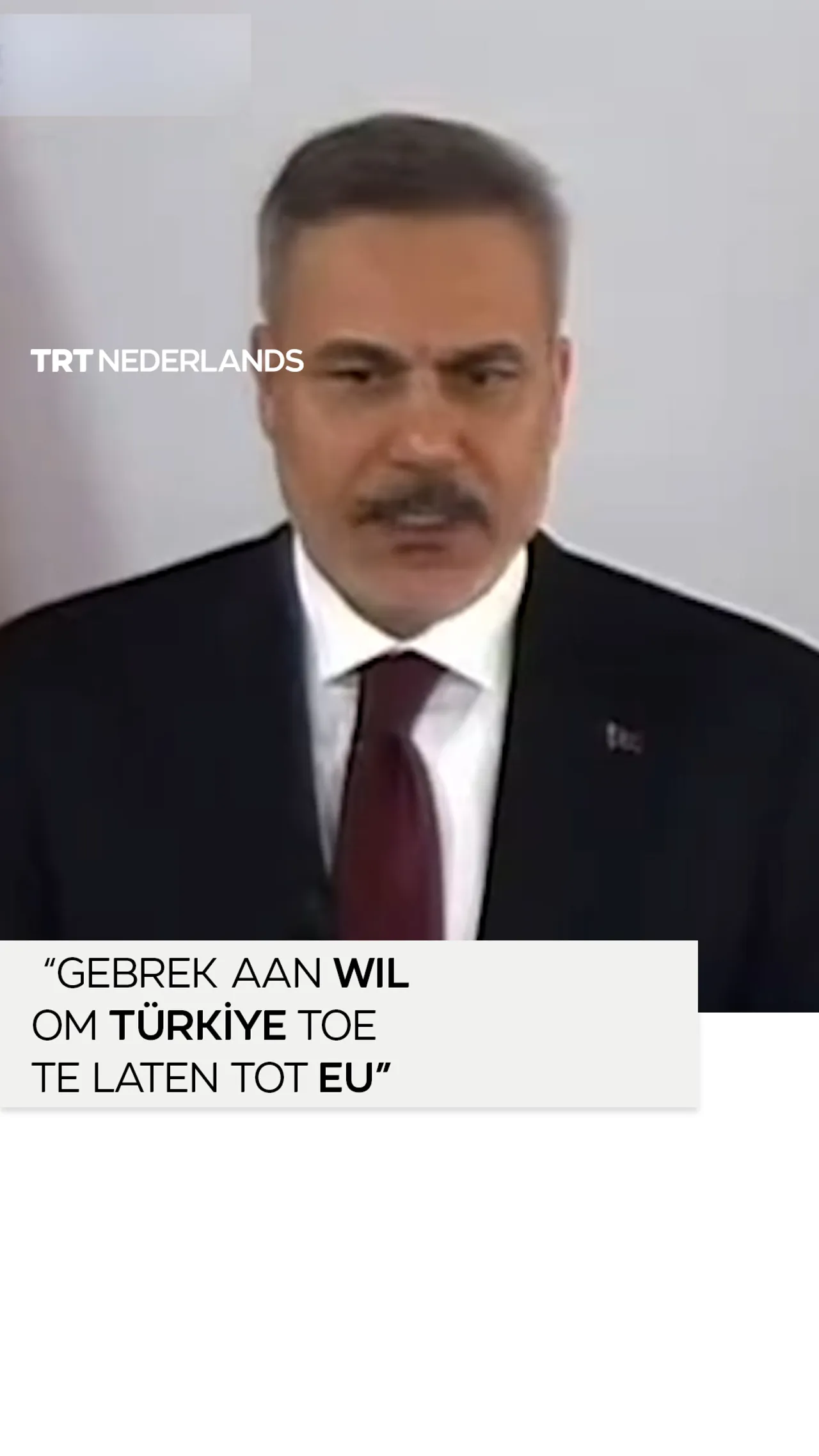 Hakan Fidan over EU-lidmaatschap: "Het ontbreekt de EU aan politieke wil"