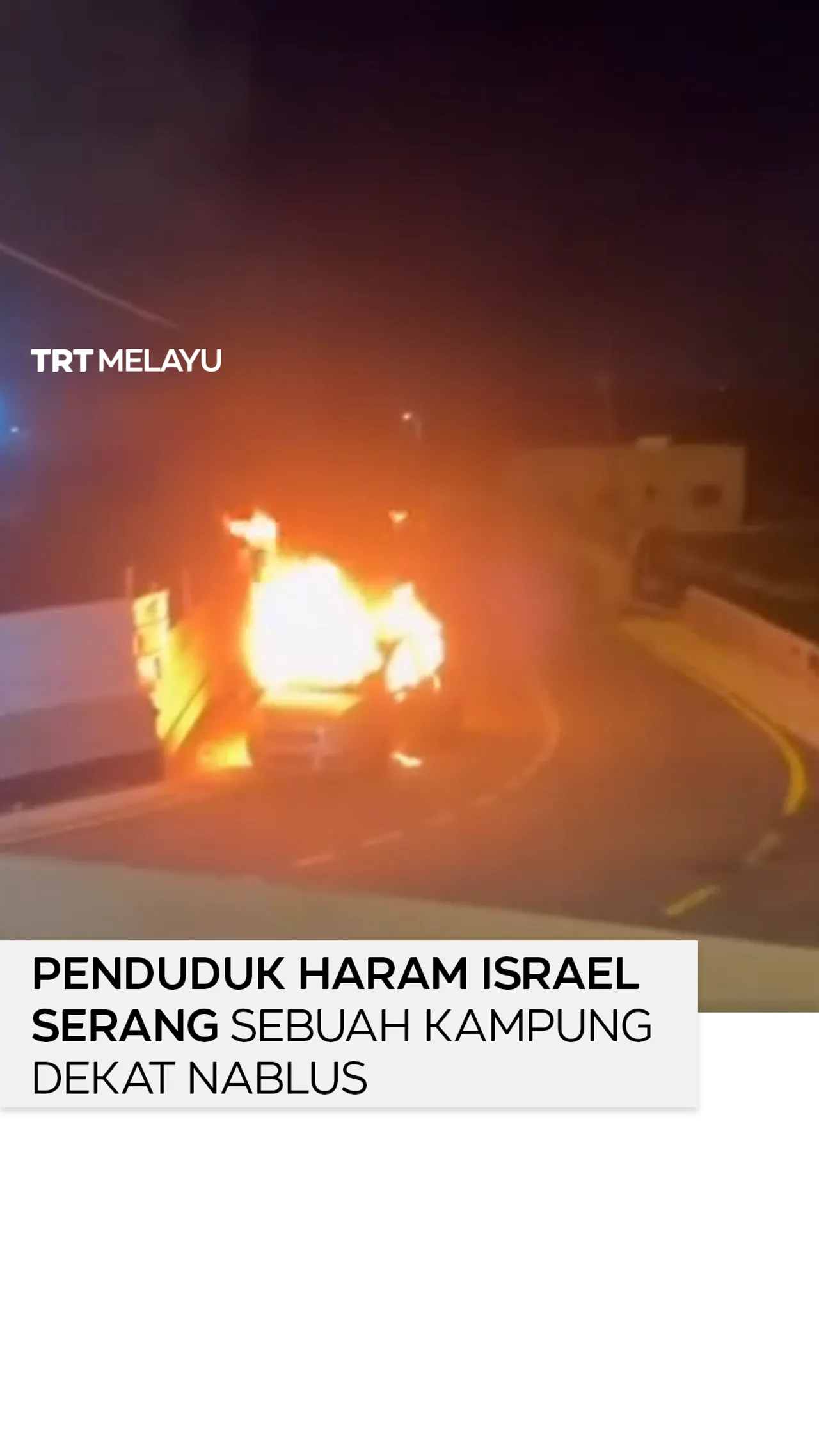 Penduduk haram Israel serang sebuah kampung dekat Nablus