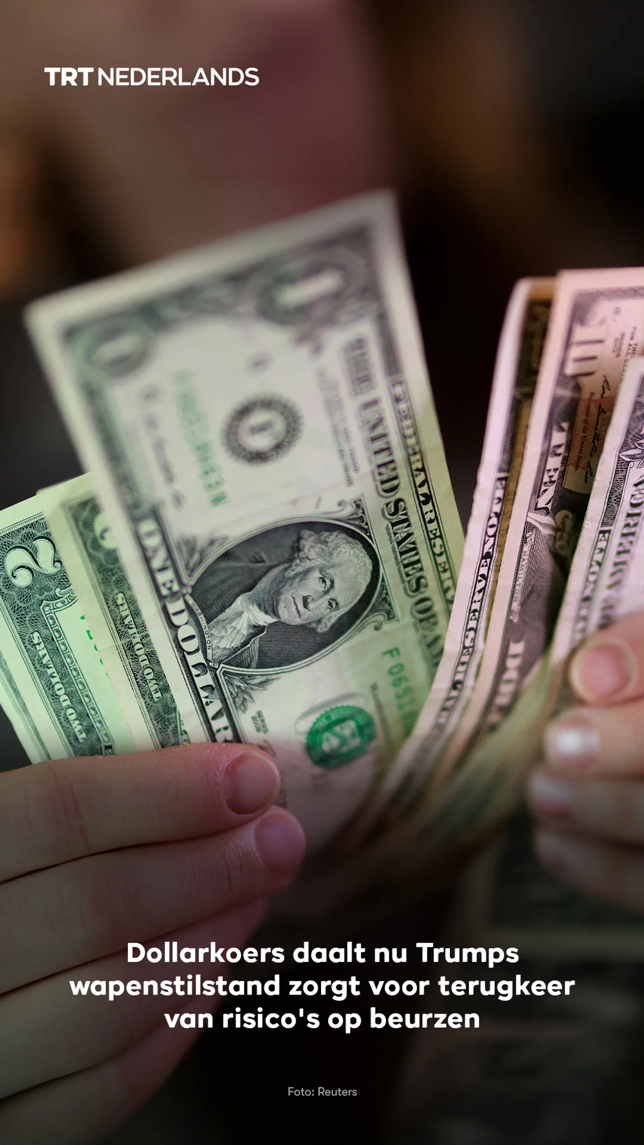 Dollarkoers daalt nu Trumps wapenstilstand zorgt voor terugkeer van risico's op beurzen
