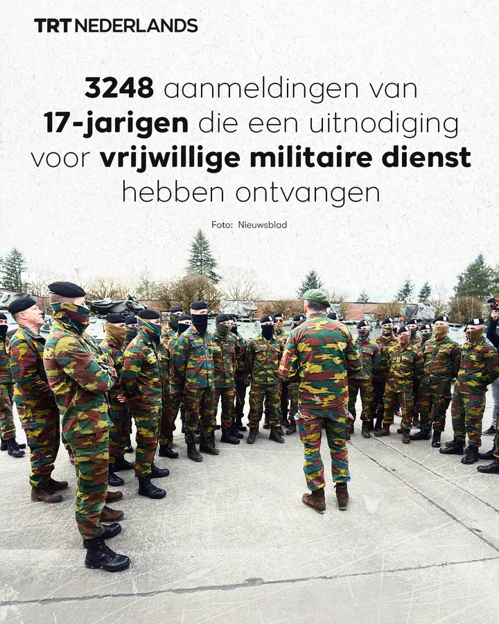 3248 aanmeldingen van 17-jarigen die uitnodiging voor vrijwillige militaire dienst hebben ontvangen