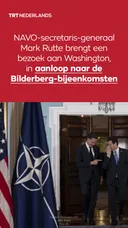 NAVO secretaris-generaal Rutte brengt bezoek aan Washington, in aanloop naar Bilderberg-gesprekken