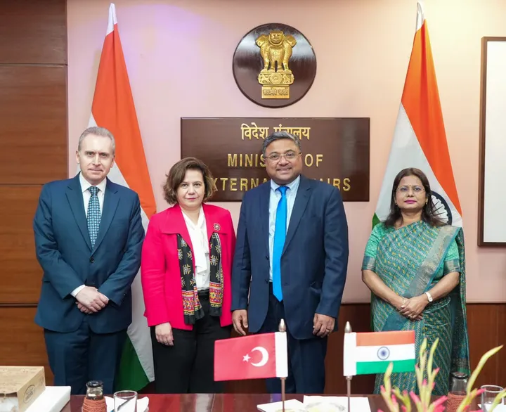 भारत ने 2022 के बाद पहली बार तुर्किए के साथ विदेश कार्यालय वार्ता की।