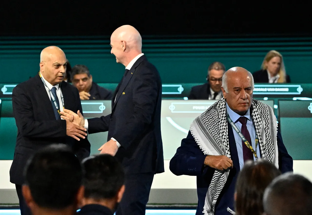 Kreu i Federatës Palestineze të Futbollit refuzon shtrëngimin e dorës me homologun izraelit