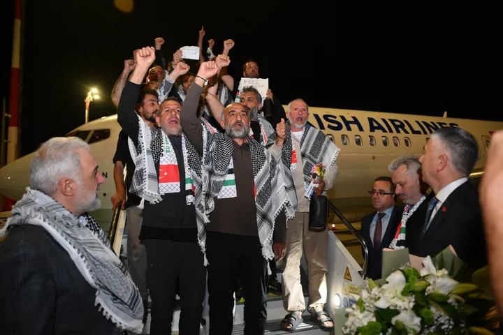 Israel-held Gaza flotilla activists arrive in Istanbul after illegal detention at sea