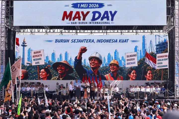 Presiden Prabowo hadiri Hari Buruh, tegaskan UU PPRT sebagai perlindungan pekerja