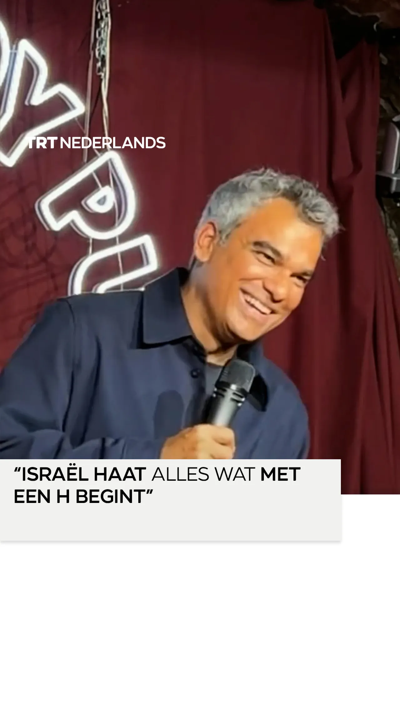 “Israël haat alles wat met een H begint”, zegt een komiek uit Luxemburg