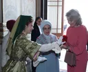 Первая леди Турции и королева Бельгии посетили выставку во дворце Долмабахче