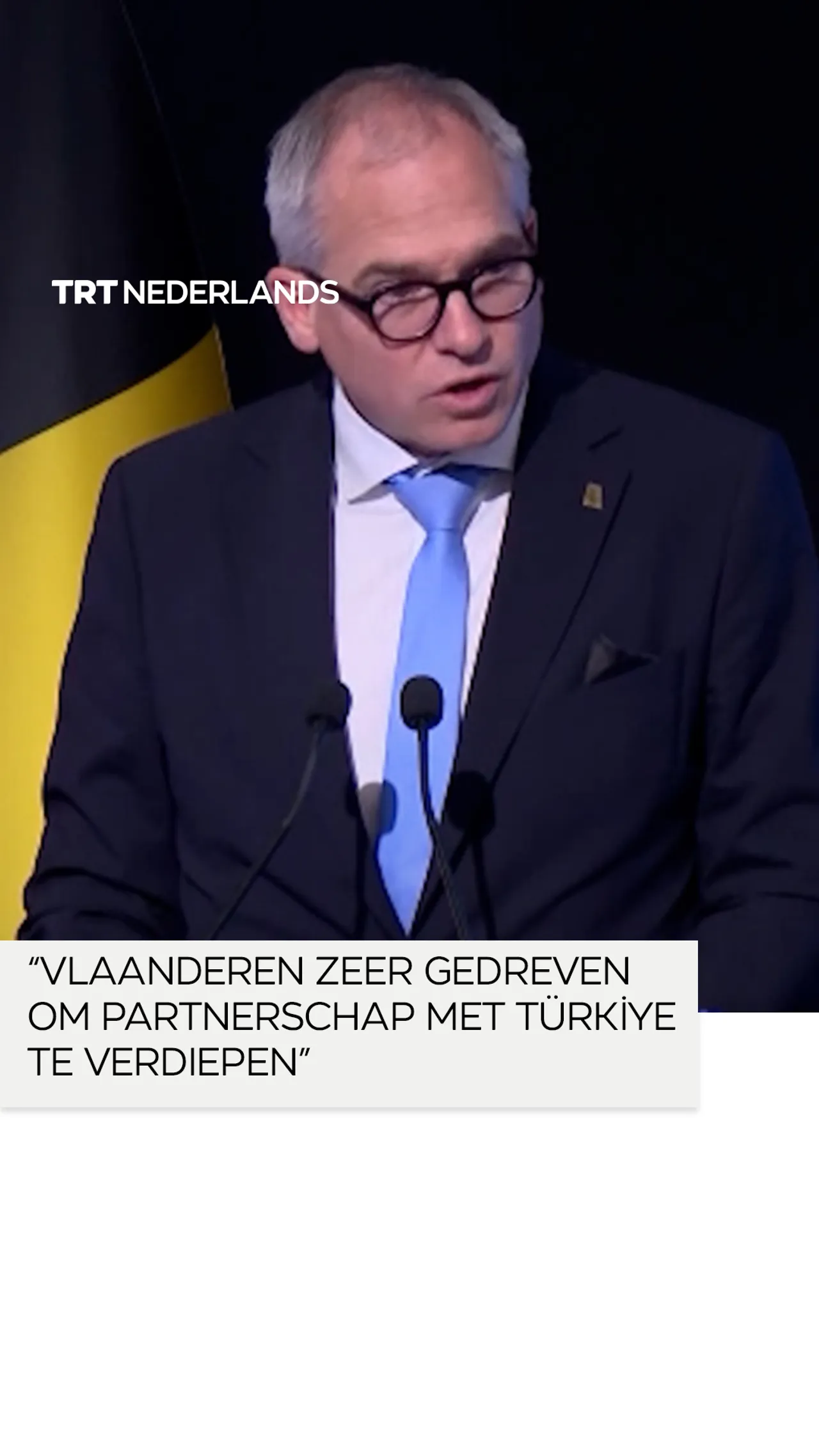 Minister-President Diependaele: "Vlaanderen zeer gedreven om partnerschap met Türkiye te verdiepen"