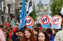 Staking in België tegen bezuinigingsmaatregelen leidt tot vertragingen in publieke transport