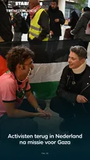 Aankomst Freedom Flotilla Activisten op Schiphol