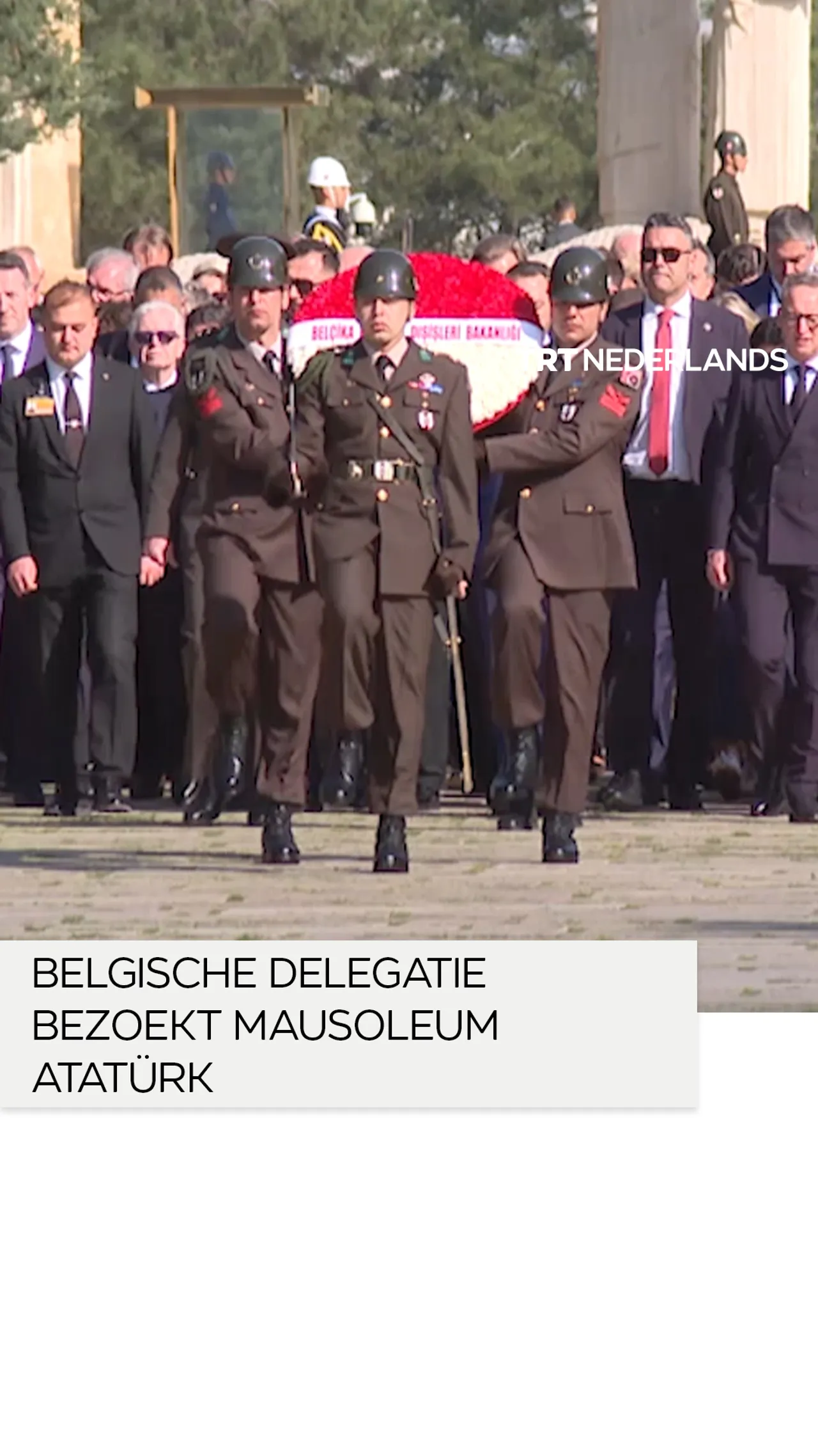 Belgische Economische Missie bezoekt mausoleum van Atatürk in Ankara