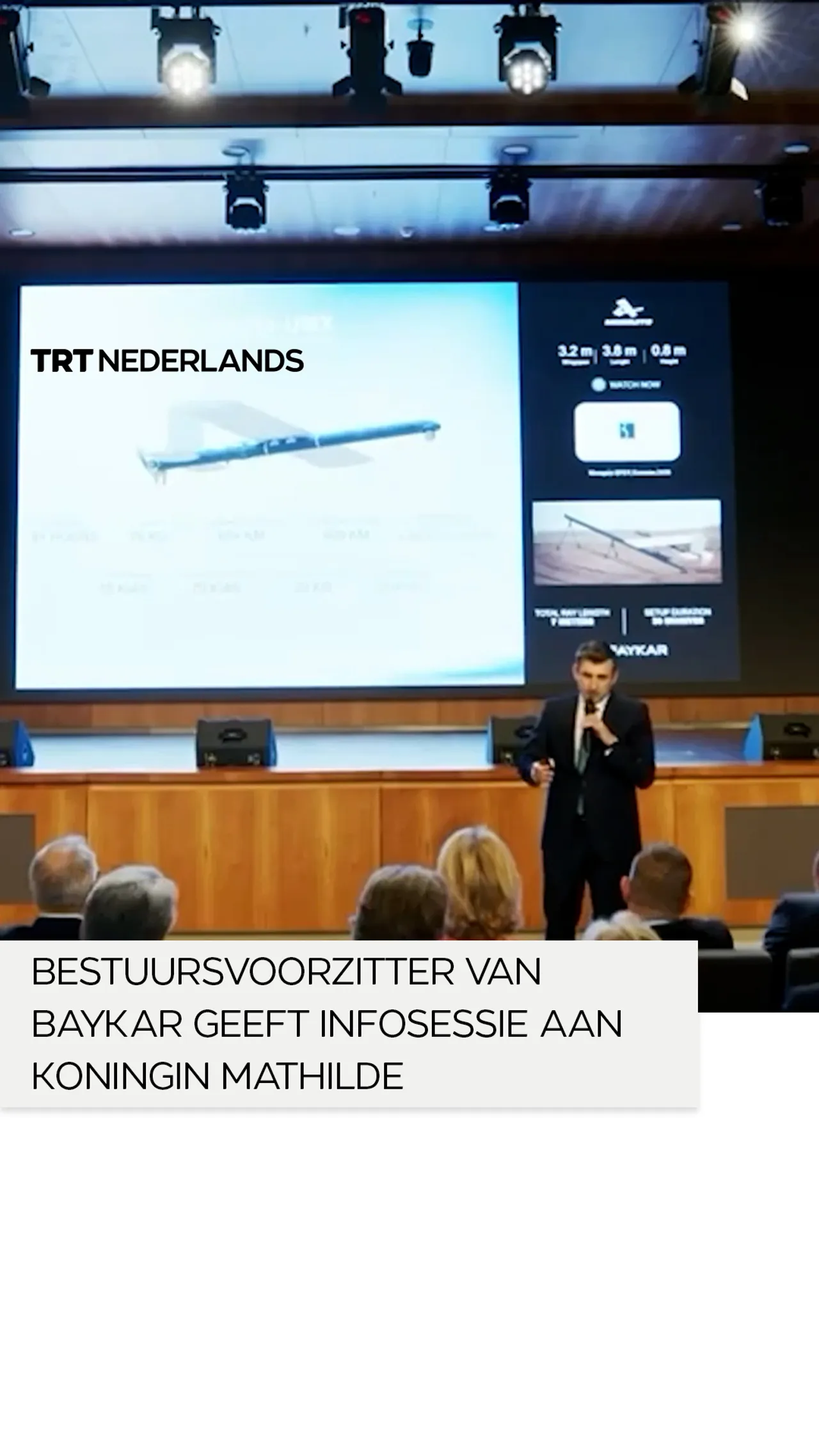 Bestuursvoorzitter Baykar geeft Koningin Mathilde gedetailleerde infosessie over nieuwste drones