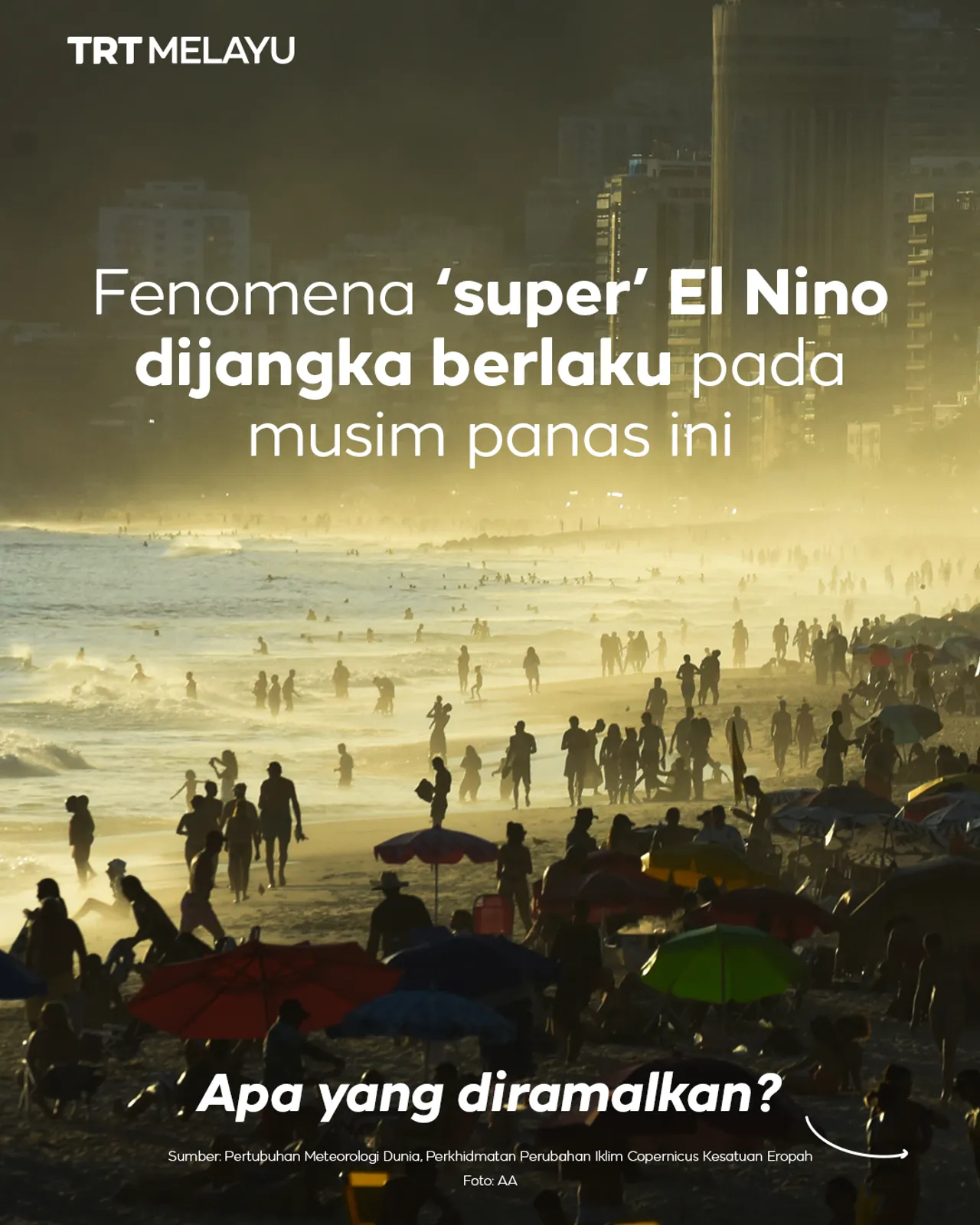 Fenomena ‘super’ El Nino dijangka berlaku pada musim panas ini