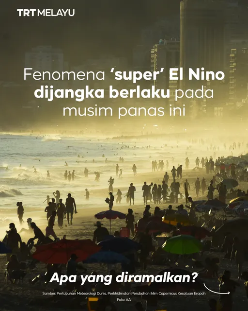 Fenomena ‘super’ El Nino dijangka berlaku pada musim panas ini