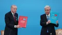 بحضور أردوغان وتوكاييف.. تركيا وكازاخستان توقّعان 13 اتفاقية لتعزيز التعاون الاستراتيجي