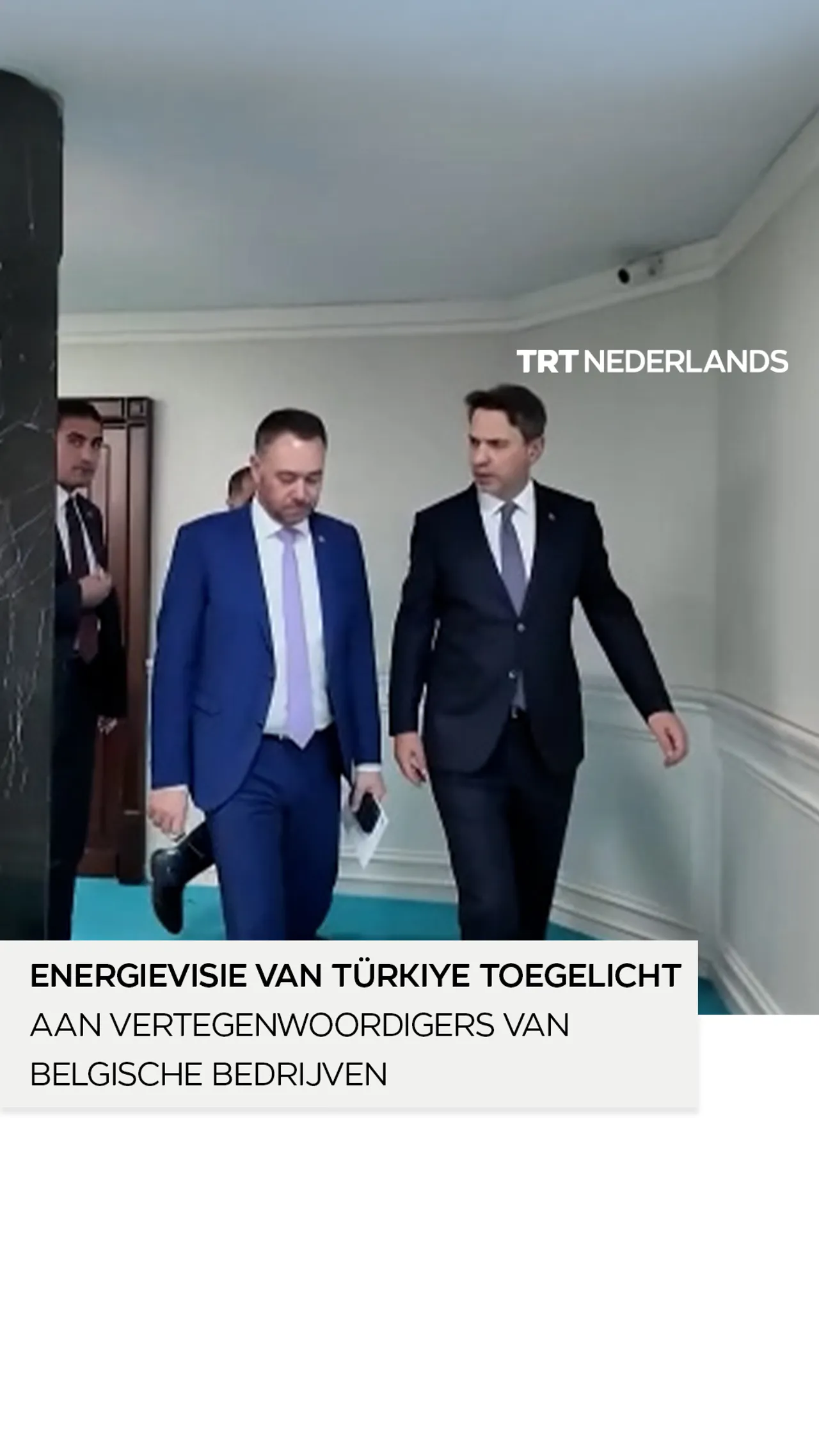 Turkse minister licht Türkiye's energievisie toe aan vertegenwoordigers van Belgische bedrijven