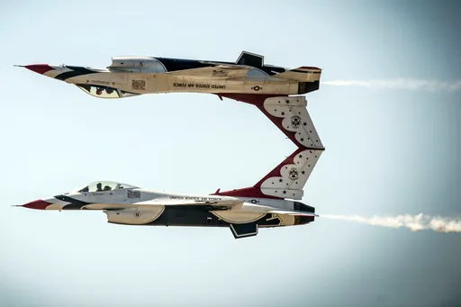 Two US fighter jets collide during Idaho military base air show