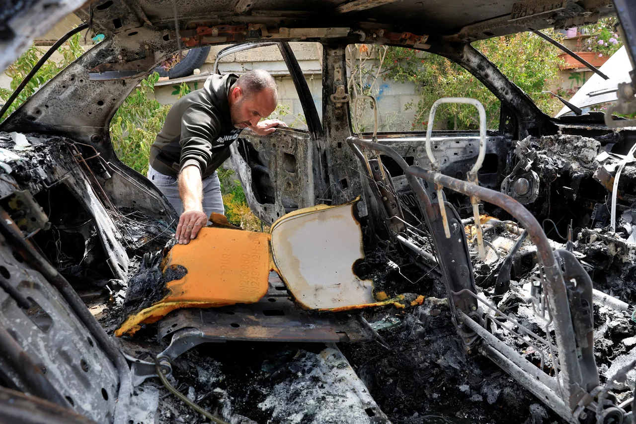 Illegal Israeli settlers set fire to Palestinian land in West Bank