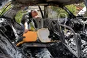 Illegal Israeli settlers set fire to Palestinian land in West Bank