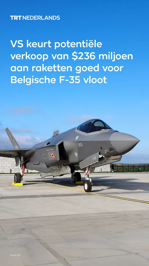 VS keurt potentiële verkoop van $236 miljoen aan raketten goed voor Belgische F-35 vloot