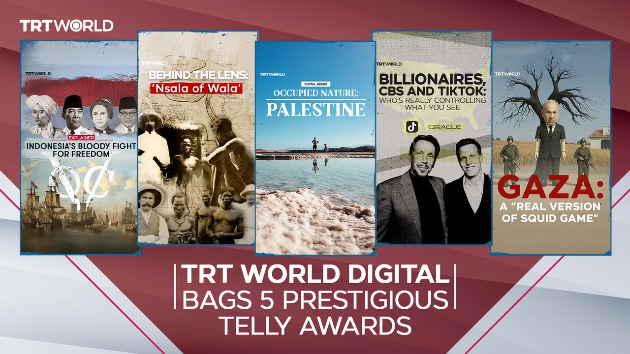 TRT World Digital secures five prestigious Telly Awards for visual storytelling excellence