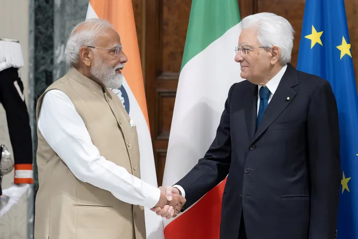 Italy calls for stronger ties with India during Modi visit