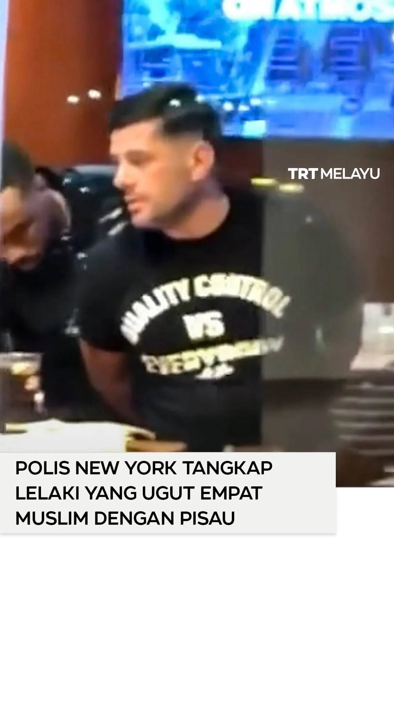 Polis New York tangkap lelaki guna pisau ugut empat Muslim