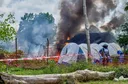 Protesters burn Ebola treatment center in eastern DR Congo