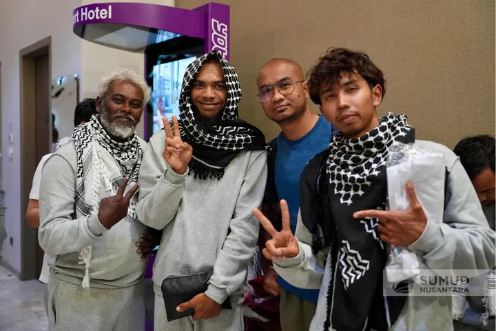 29 aktivis GSF Malaysia ditahan Israel tiba di Istanbul