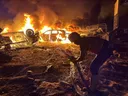 Seven Palestinians injured in Israeli strike on residential building in central Gaza
