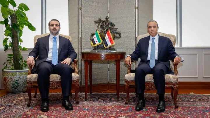 في أول زيارة للقاهرة.. وزير خارجية سوريا يجري مباحثات مع نظيره المصري