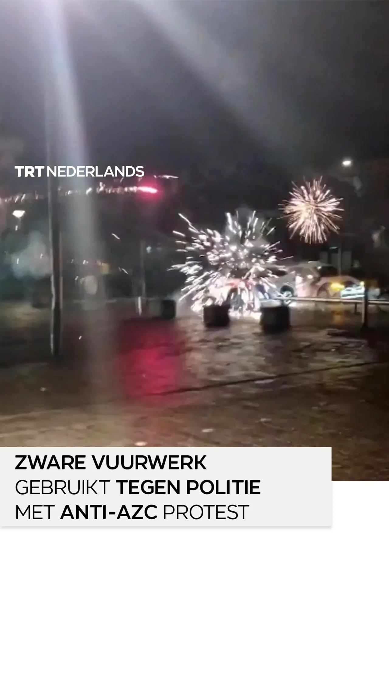 Zware vuurwerk gebruikt tegen politie in anti-AZC protesten in Utrecht