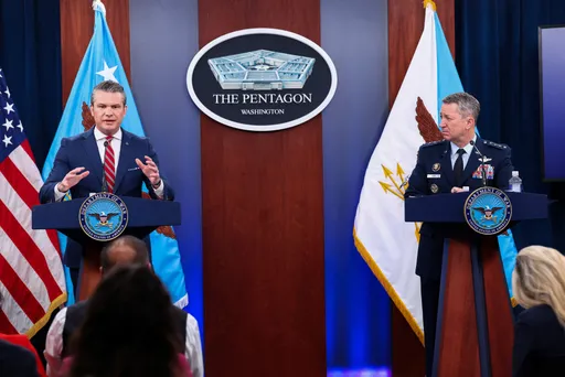 Hegseth and Caine dismiss reports of Iran's 'kamikaze dolphin' plot against US warships