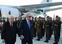 الرئيس أردوغان يستقبل نظيره الجزائري في مطار أسنبوغا بأنقرة