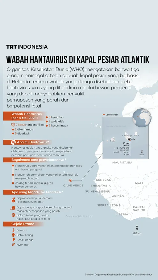 Apa itu hantavirus yang menjadi wabah di kapal pesiar Atlantik