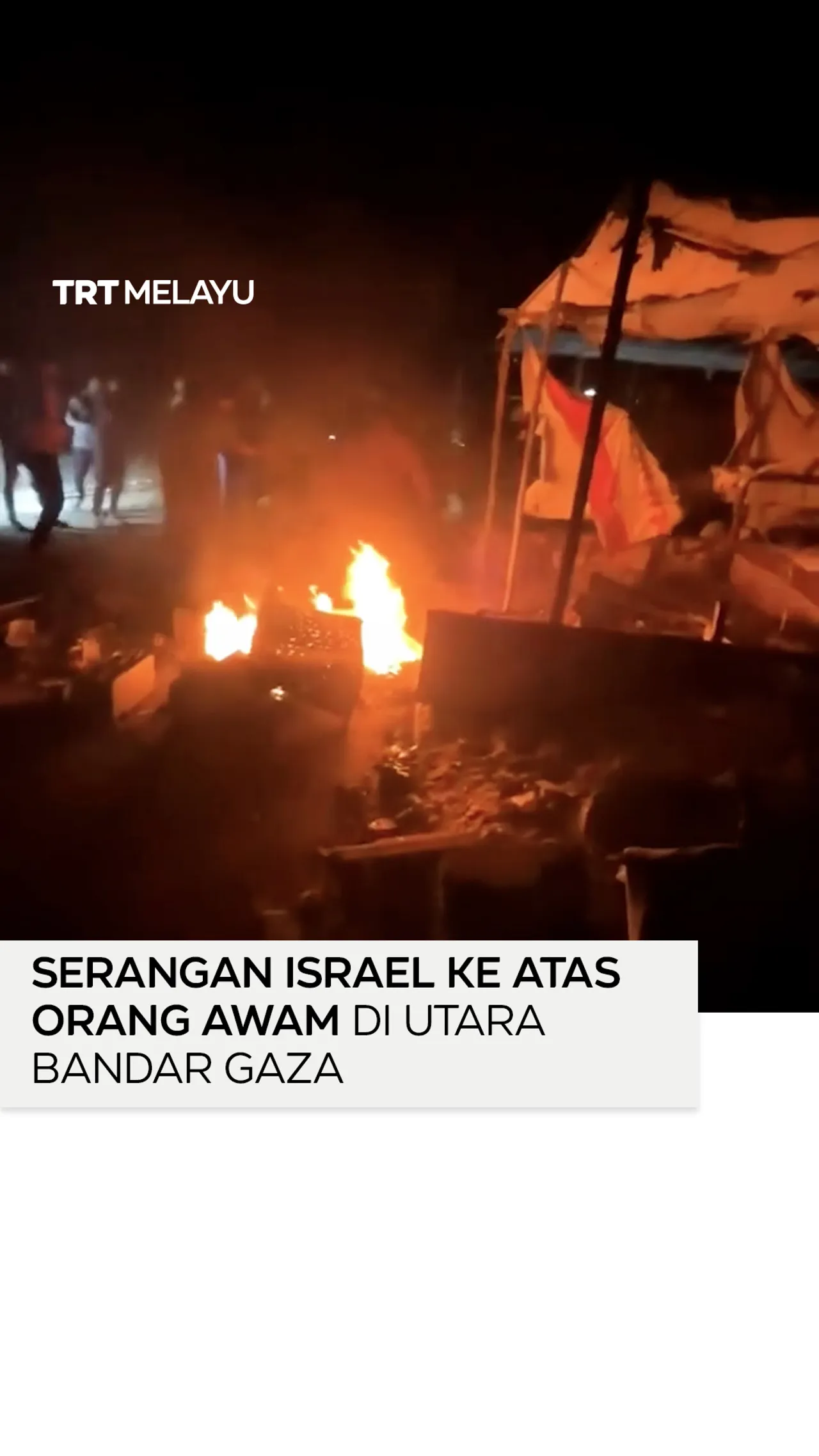 Serangan Israel mengorbankan orang awam di utara Bandar Gaza