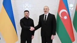 علی‌اف و زلنسکی از روند مثبت روابط آذربایجان و اوکراین استقبال کردند