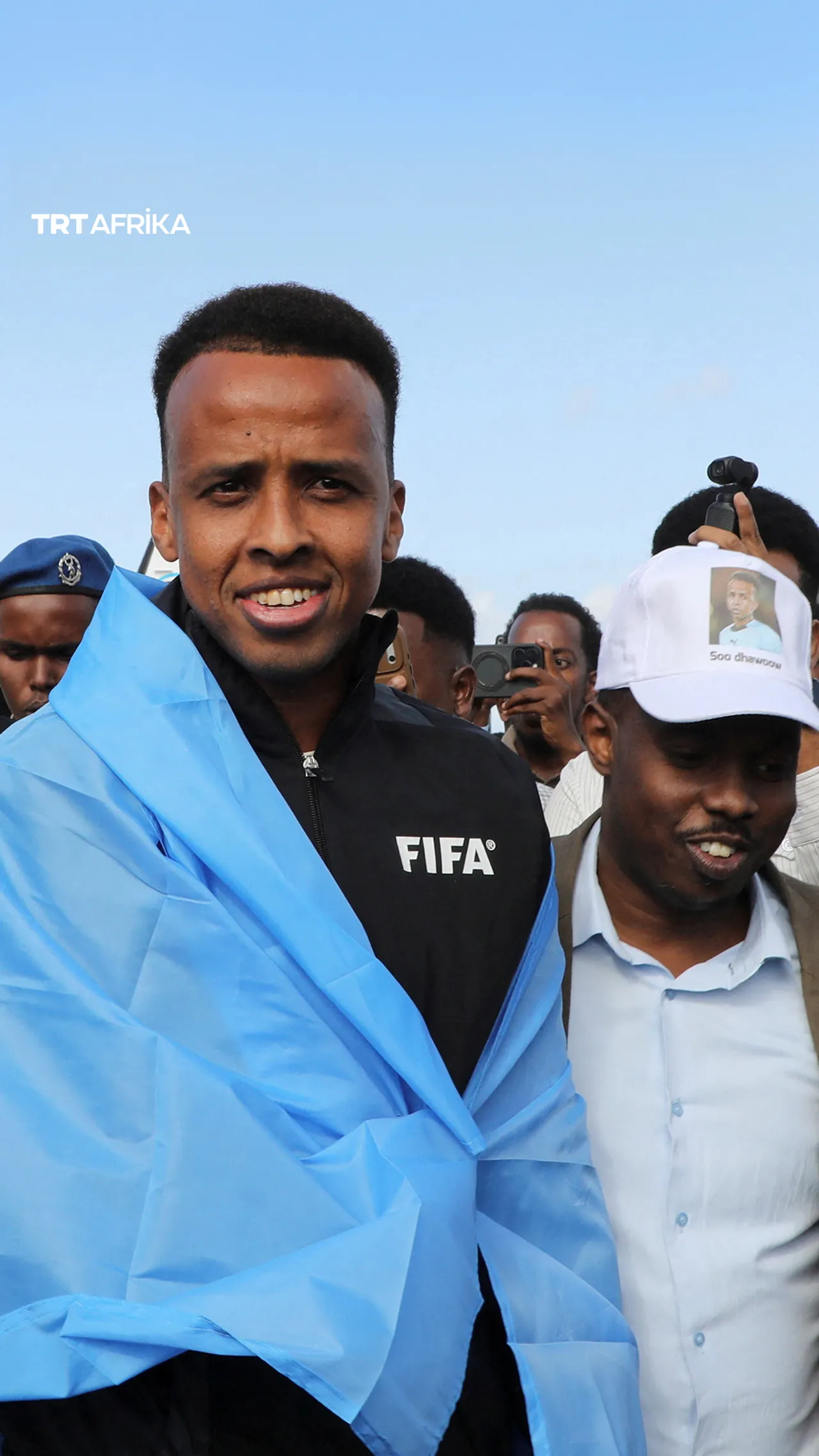 Alkalin wasan FIFA ɗan Somaliya da Amurka ta hana shiga kasarta ya samu kyakkyawar tarba a gida