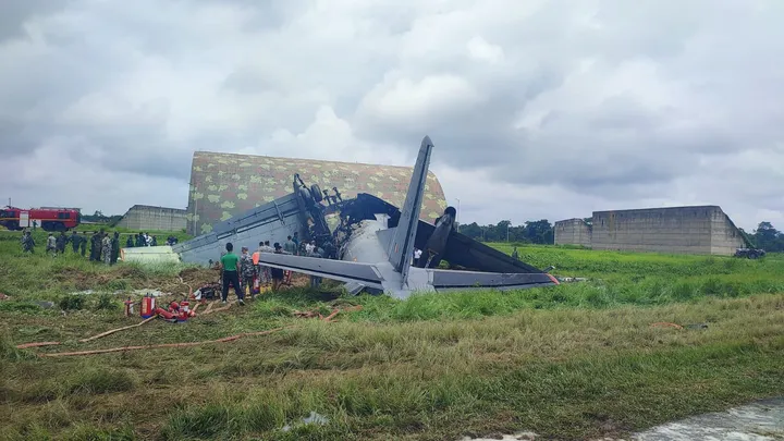 Indian military transport plane crashes at northeast air base, casualties unknown