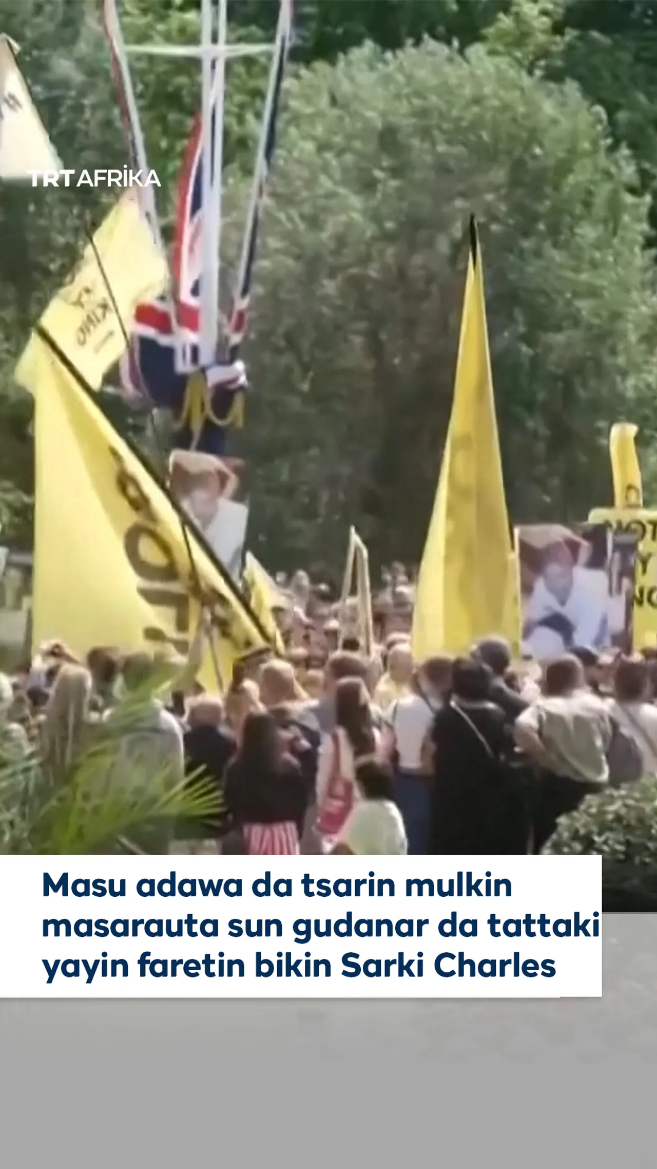 Masu adawa da tsarin mulkin masarauta sun gudanar da tattaki yayin faretin bikin Sarki Charles