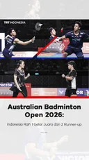 Australian Badminton Open 2026: Indonesia raih satu gelar juara dan dua runner-up
