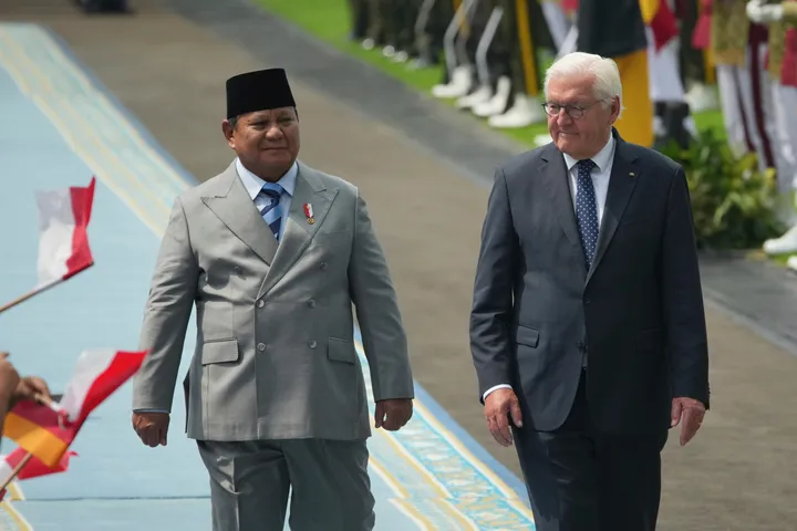 Presiden Jerman Frank-Walter Steinmeier tiba di Jakarta untuk kunjungan kenegaraan