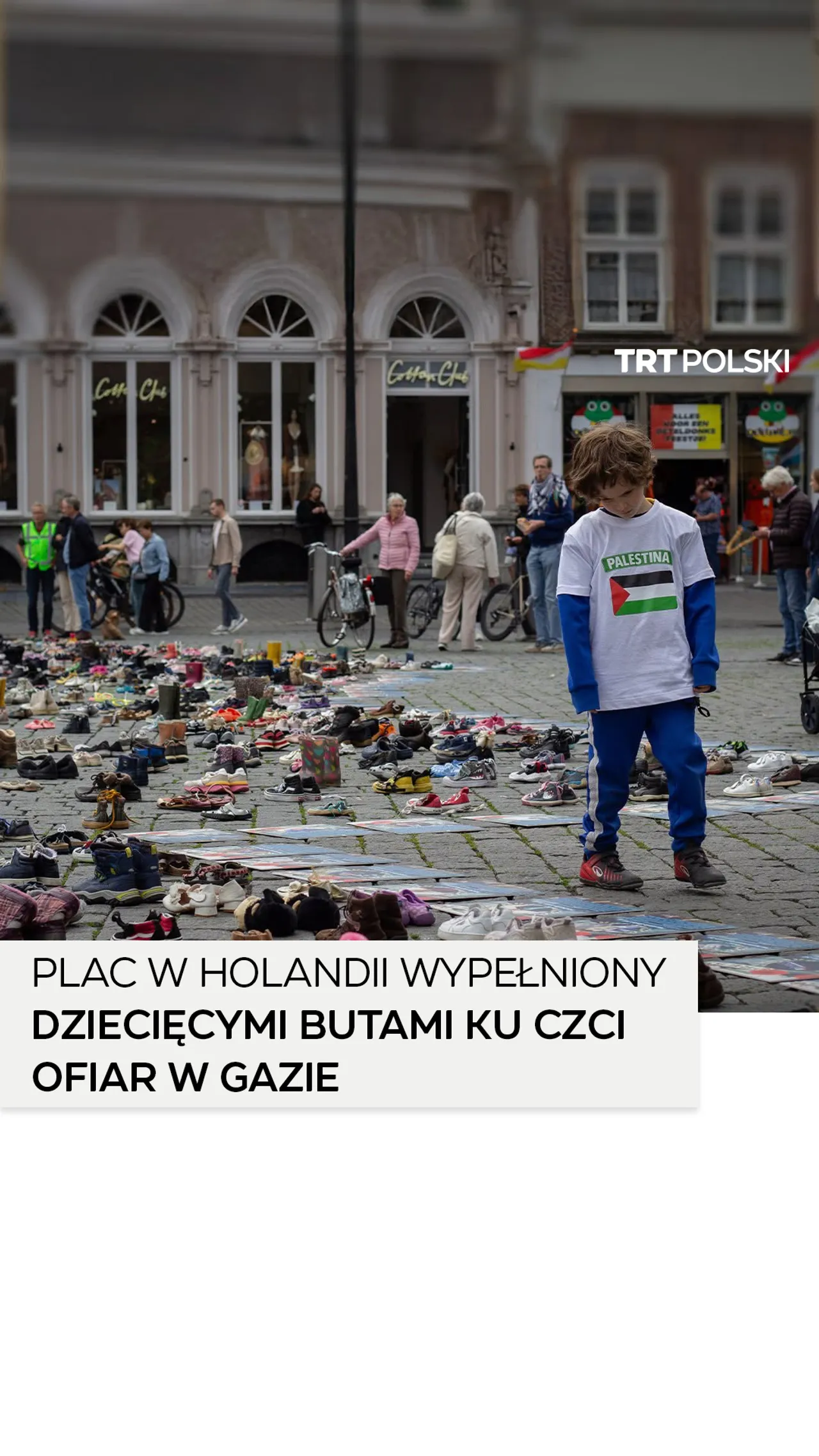Tysiące dziecięcych butów jako hołd dla palestyńskich dzieci zabitych przez Izrael