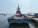 Kapal perang Angkatan Laut Inggris HMS Tamar merapat di Jakarta