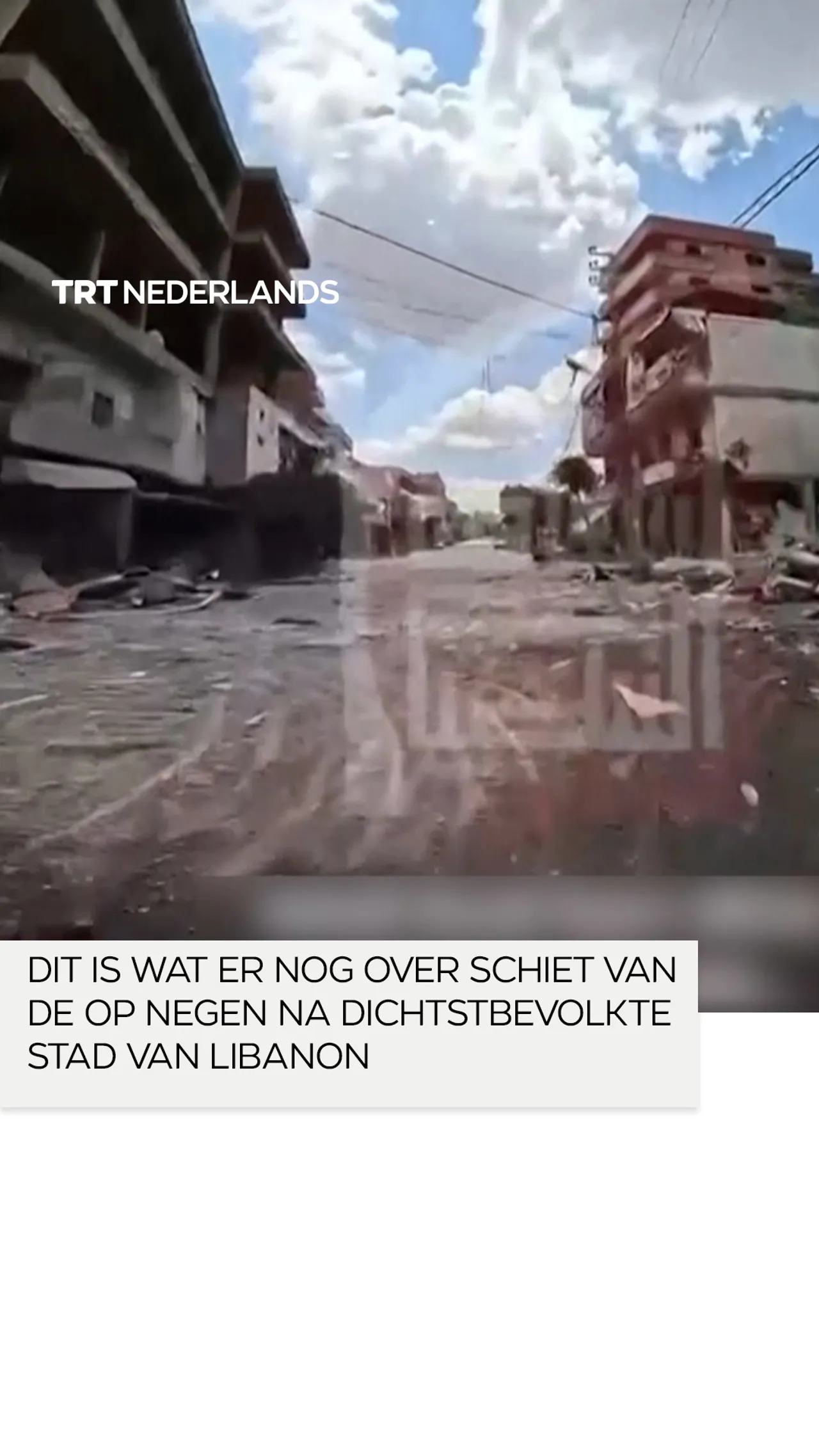 Dit is wat er nog over schiet van de op negen na dichtstbevolkte stad van Libanon
